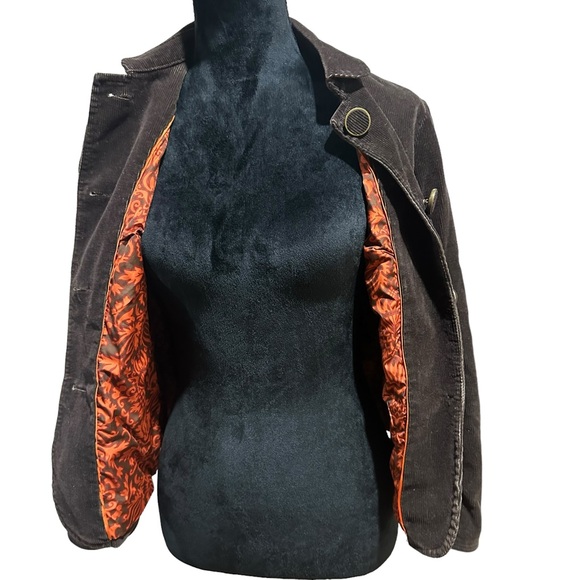 Talbots Womens Brown Corduroy Blazer Business Casual Size 4P - Picture 6 of 10